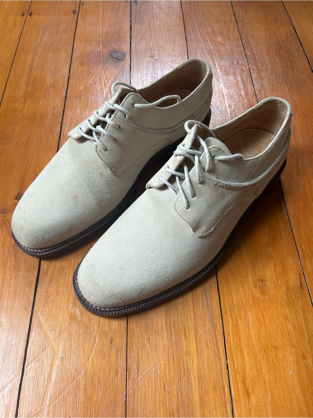 Cole Hann - Country - Suede Derby in Beige - 10.5D